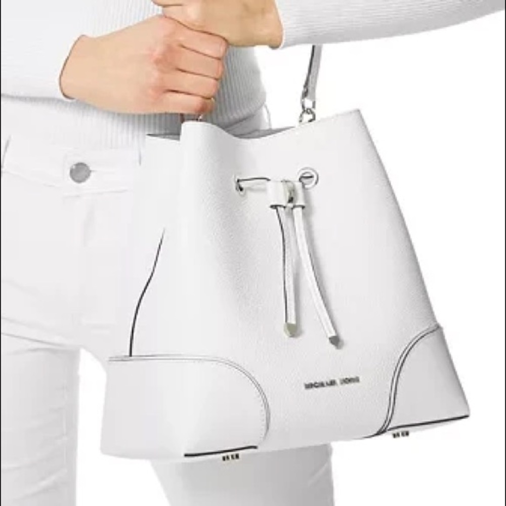 *Last One* Michael Kors Mercer Convertible Bucket Leather Bag - Picture 9 of 12